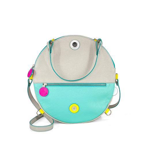 MACARON leather bag - Marshmallow