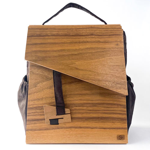 Wooden Backpack rose santos