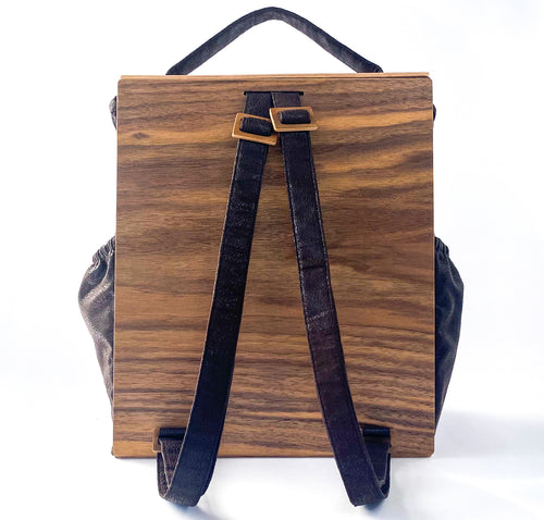 Wooden Backpack rose santos