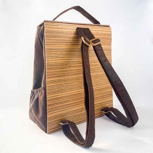 Wooden Backpack zebrano