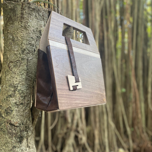 Wooden Carry Bag Rosewood Santos